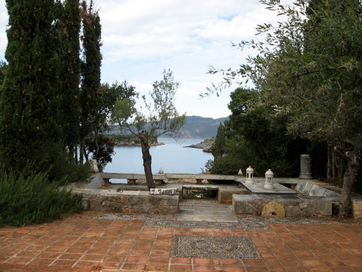 The view from Paddy's magnificent home in Kardamyli